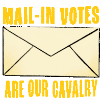 Mail In Votes Are Our Calvary Calvary Sticker - Mail In Votes Are Our Calvary Calvary Mail In Voting Stickers