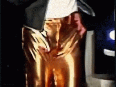 michael jackson gold pants