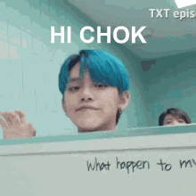Hi Hi Chok GIF - Hi Hi Chok Yeonjun Chok GIFs