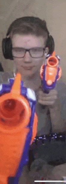 Double Nerf Gun Will And His Guns GIF - Double Nerf Gun Will And His Guns GIFs