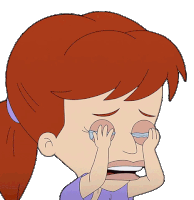 Crying Jessi Glaser Sticker - Crying Jessi Glaser Big Mouth Stickers