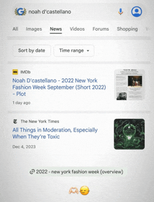 a google search for noah d ' castellano shows a newspaper