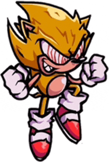 Fleetway Sonic Fnf GIF - Fleetway Sonic Fnf Sonic Exe GIFs