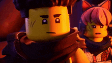 a man and a girl are standing next to each other and the girl has a cat costume on