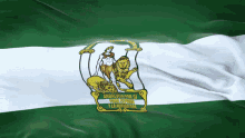 Andalucía Andalusia Bandera Flag Green White GIF