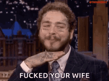 Post Malone Smile GIF - Post Malone Smile Fucked Your Wife GIFs