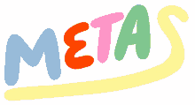 metas goals colorful animated text