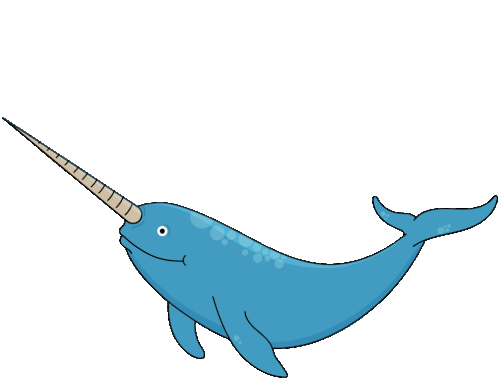 Whale Narwhal Sticker - Whale Narwhal Unicorn Whale Stickers