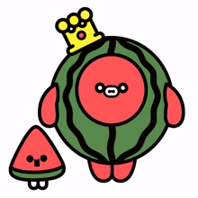 fruit watermelon cute surprise shock