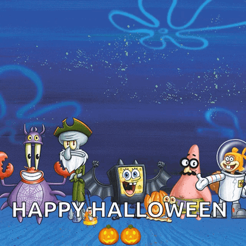 spongebob halloween wallpaper