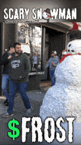 Frost Scary Snowman GIF - Frost Scary Snowman Scared Men GIFs