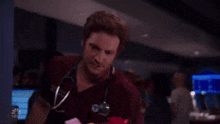 Chicago Med Smelling Flowers GIF - Chicago Med Smelling Flowers Will Halstead GIFs