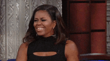 Michelle Obama Laugh GIF - Michelle Obama Laugh Fake GIFs