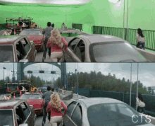 Final Scene Is Cool, But The Side-by-side With The Greenscreen Is Awesome! GIF