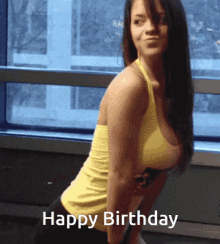 happy birthday sexy lady gif