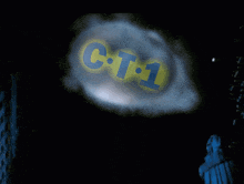 a blue and yellow circle with the words c.t.1 on it