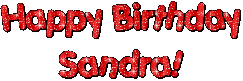 Happy Birthday Sandra Sticker - Happy Birthday Sandra Stickers