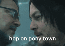 Pony Town Death Stranding GIF - Pony Town Death Stranding Hop On GIFs