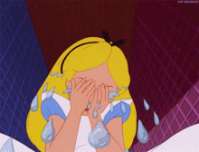 Crying Sad GIF - Crying Sad Alice In Wonderland GIFs