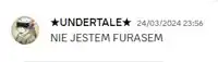 a screenshot of a text message that says undertale