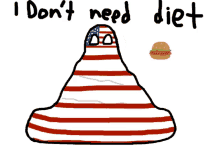 Usa Cheating On Diet American Flag GIF - Usa Cheating On Diet American Flag I Dont Need Diet GIFs