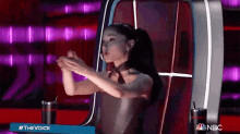 clapping ariana grande the voice feeling the beat clapping with the beat