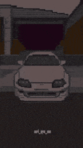 a pixel art of a car with the number 3000 on the hood