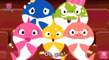 Surprised Pinkfong GIF