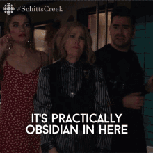 its practically obsidian in here moira rose moira catherine ohara schitts creek