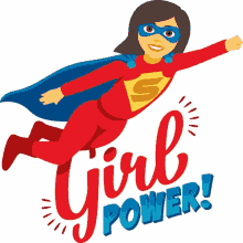girl power woman power joypixels flying superhero