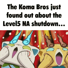 komasan koma bros level5 shutdown