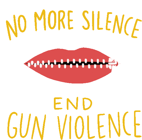 Silence Is Violence Gun Violence Sticker - Silence Is Violence Gun Violence Gun Control Stickers