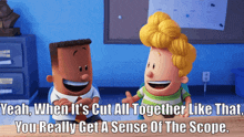 Captain Underpants Harold Hutchins GIF - Captain Underpants Harold Hutchins Yeah When It Cuts All Together Like That GIFs