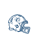 a drawing of a football helmet with a tiger head on it