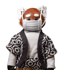 face mask komoru panda red panda mask masque