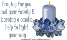 healing prayers praying for you candle flowers lighting your way