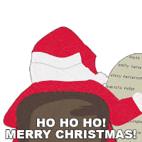 Ho Ho Ho Merry Christmas Santa Claus Sticker - Ho Ho Ho Merry Christmas Santa Claus South Park Stickers