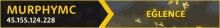 a sign that says murphymc on it in yellow
