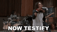Now Testify Brad Wilk GIF - Now Testify Brad Wilk Zack De La Rocha GIFs