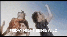 a poster for friday night being wild features a family
