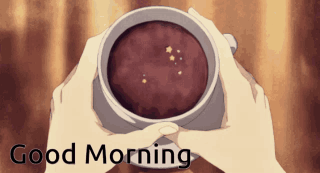 Hot Coffee Good Morning Anime GIF | GIFDB.com