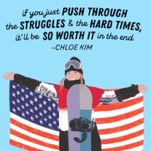 Arielnwilson Chloe Kim GIF - Arielnwilson Chloe Kim If You Push Through The Struggles And The Hard Times GIFs