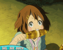 Anime Funny Corn GIF - Anime Funny Corn Anime Food GIFs
