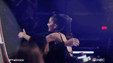 Hugging The Voice GIF - Hugging The Voice Hey GIFs