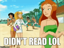 Totally Spies Didnt Read Lol GIF - Totally Spies Didnt Read Lol Pretty GIFs
