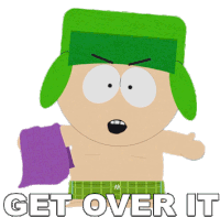 Get Over It Kyle Broflovski Sticker - Get Over It Kyle Broflovski South Park Stickers