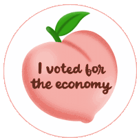 I Voted For The Economy Economy Sticker - I Voted For The Economy Economy Economical Stickers