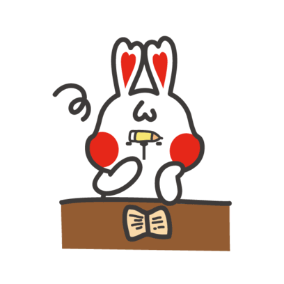 White Rabbit Sticker - White Rabbit Tired Stickers