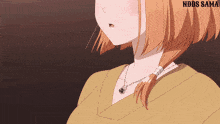 a close up of a girl 's neck with the words ndds sama written below her