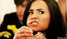 Popcorn Demi Lovato GIF - Popcorn Demi Lovato Gossip GIFs